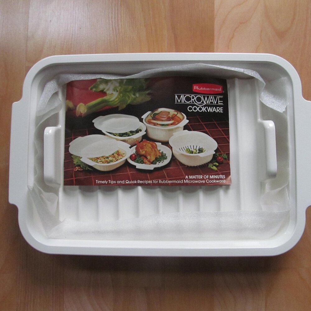Rubbermaid Microwave Cookware Baking Pan Roasting Rack